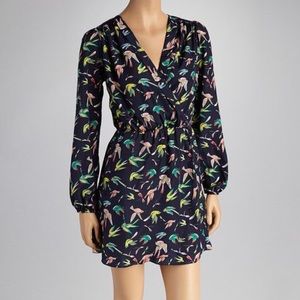 Boutique Navy Patterned Dress